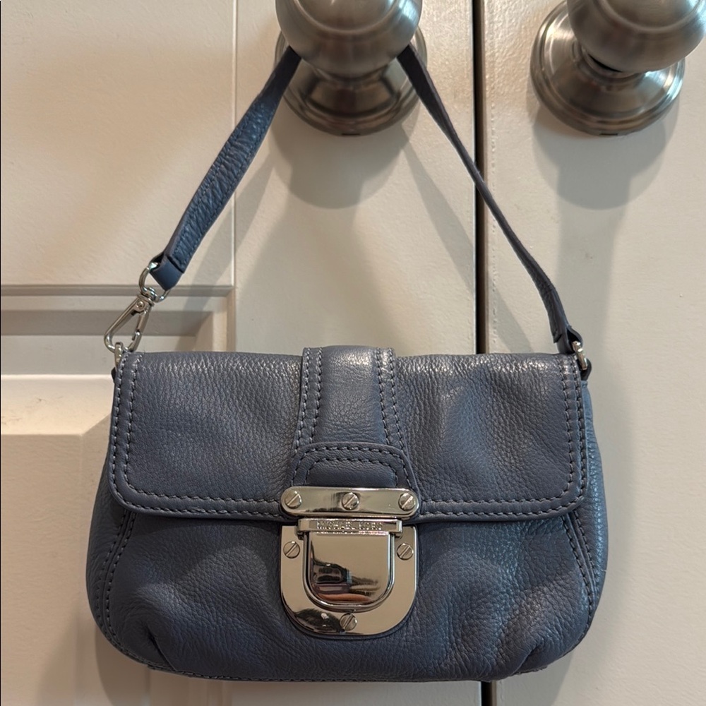 Blue Leather Women's Bag